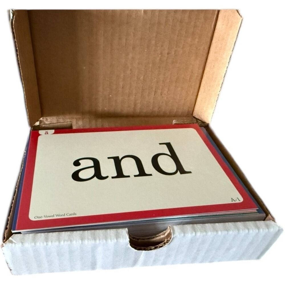 New OneVowel Word Cards Abeka 4 to 5 Yr Kindergarten Phonics Reading Flash Cards